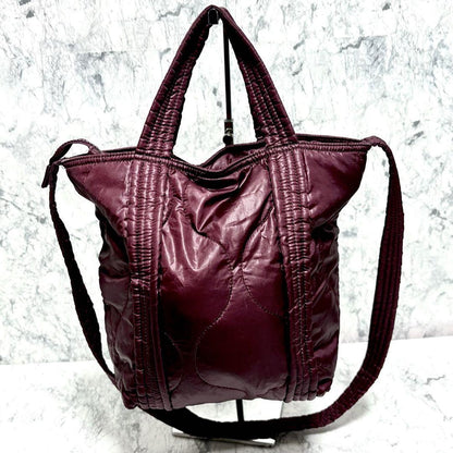 sea by chloe Purse shoulder bag handbag quilted purple Women's Used Authentic