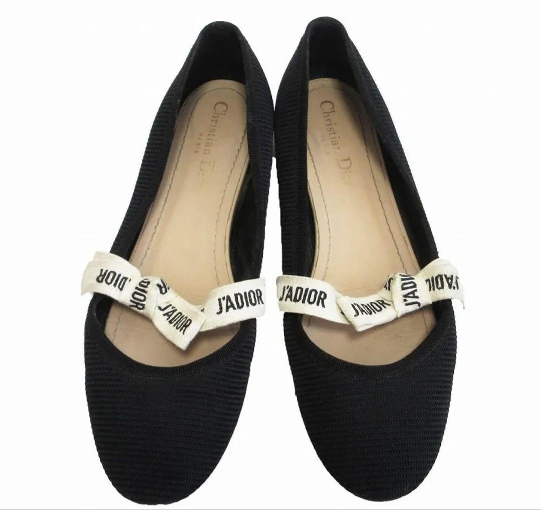 Christian Dior Flat Shoes J'ADIOR EU 39 US 9 Navy Authentic