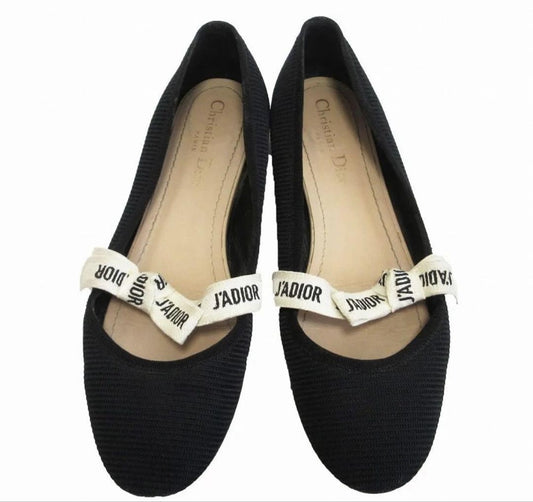 Christian Dior Flat Shoes J'ADIOR EU 39 US 9 Navy Authentic
