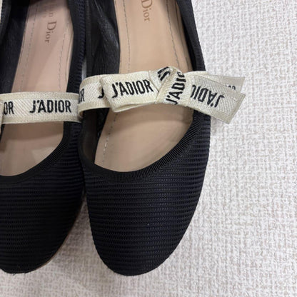 Christian Dior Flat Shoes J'ADIOR EU 39 US 9 Navy Authentic
