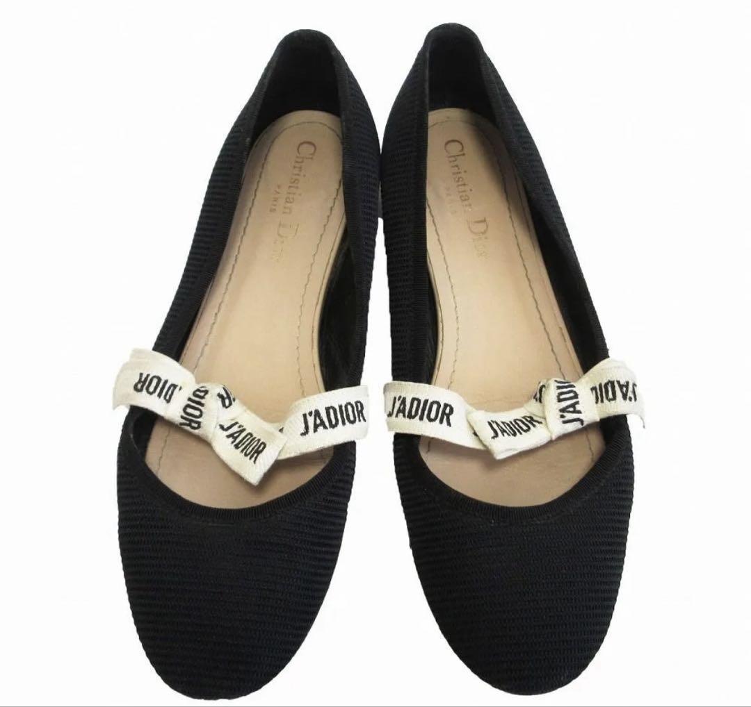 Christian Dior Flat Shoes J'ADIOR EU 39 US 9 Navy Authentic