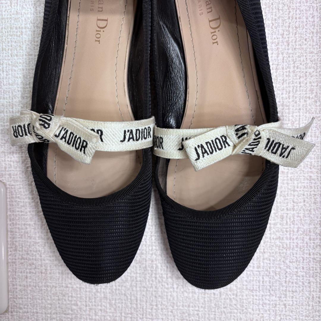 Christian Dior Flat Shoes J'ADIOR EU 39 US 9 Navy Authentic
