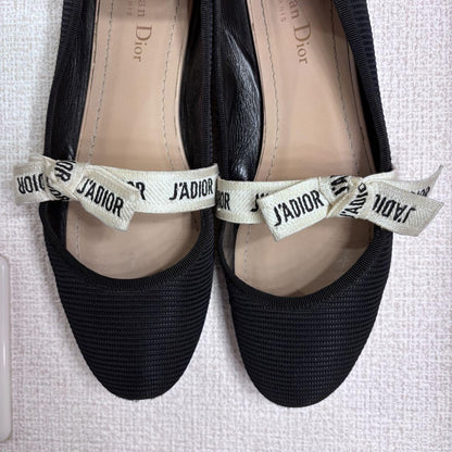 Christian Dior Flat Shoes J'ADIOR EU 39 US 9 Navy Authentic