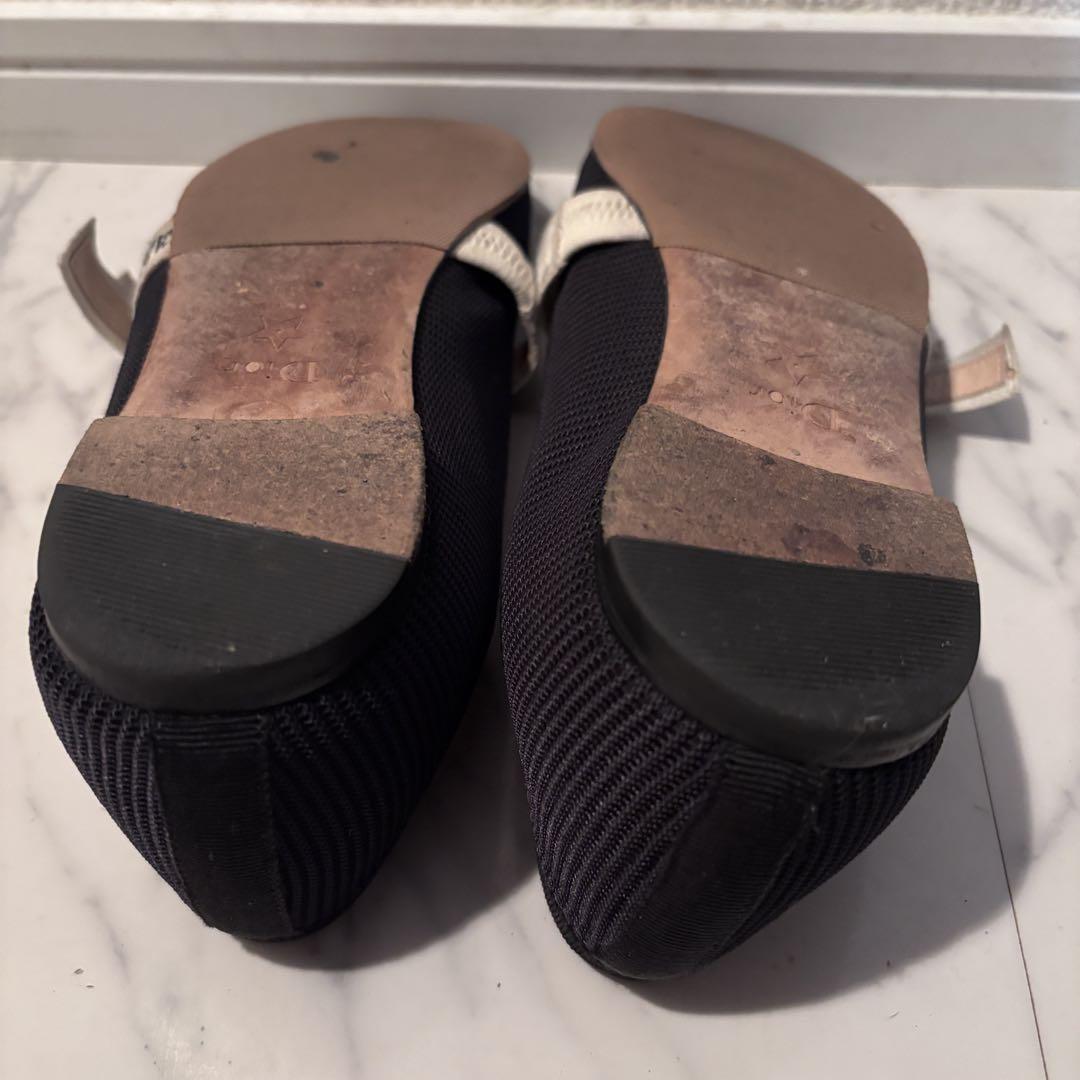 Christian Dior Flat Shoes J'ADIOR EU 39 US 9 Navy Authentic