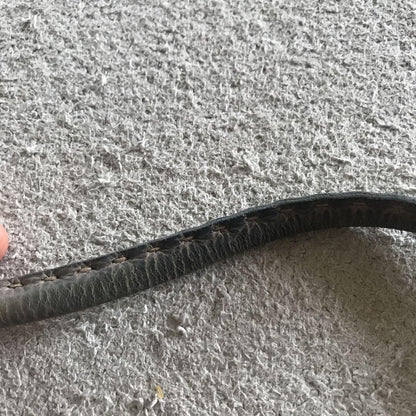 FENDI Hand Bag Tote Purse Selleria Leather Silver Gray Authentic