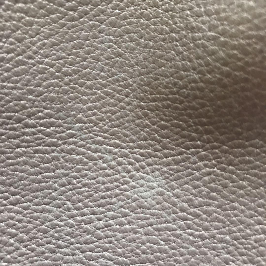 FENDI Hand Bag Tote Purse Selleria Leather Silver Gray Authentic