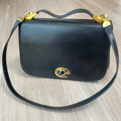 Christian Dior Shoulder Bag Purse Black Authentic