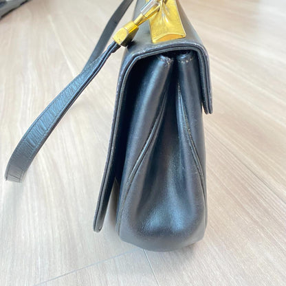 Christian Dior Shoulder Bag Purse Black Authentic