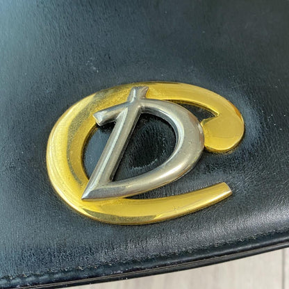 Christian Dior Shoulder Bag Purse Black Authentic