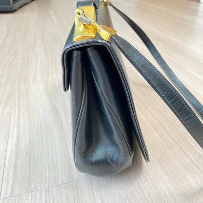 Christian Dior Shoulder Bag Purse Black Authentic