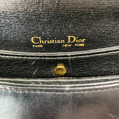 Christian Dior Shoulder Bag Purse Black Authentic