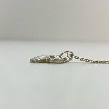 GUCCI Necklace Pendant Clover Silver AG925 Unisex Accessory Authentic