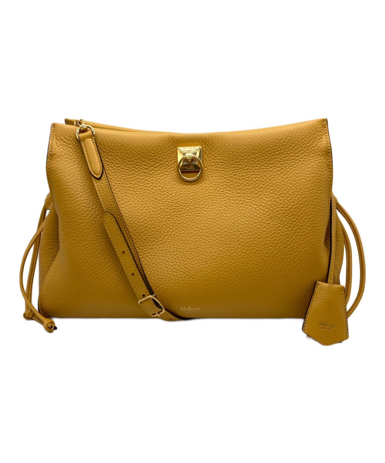 MULBERRY Shoulder Bag Purse Yellow Authentic