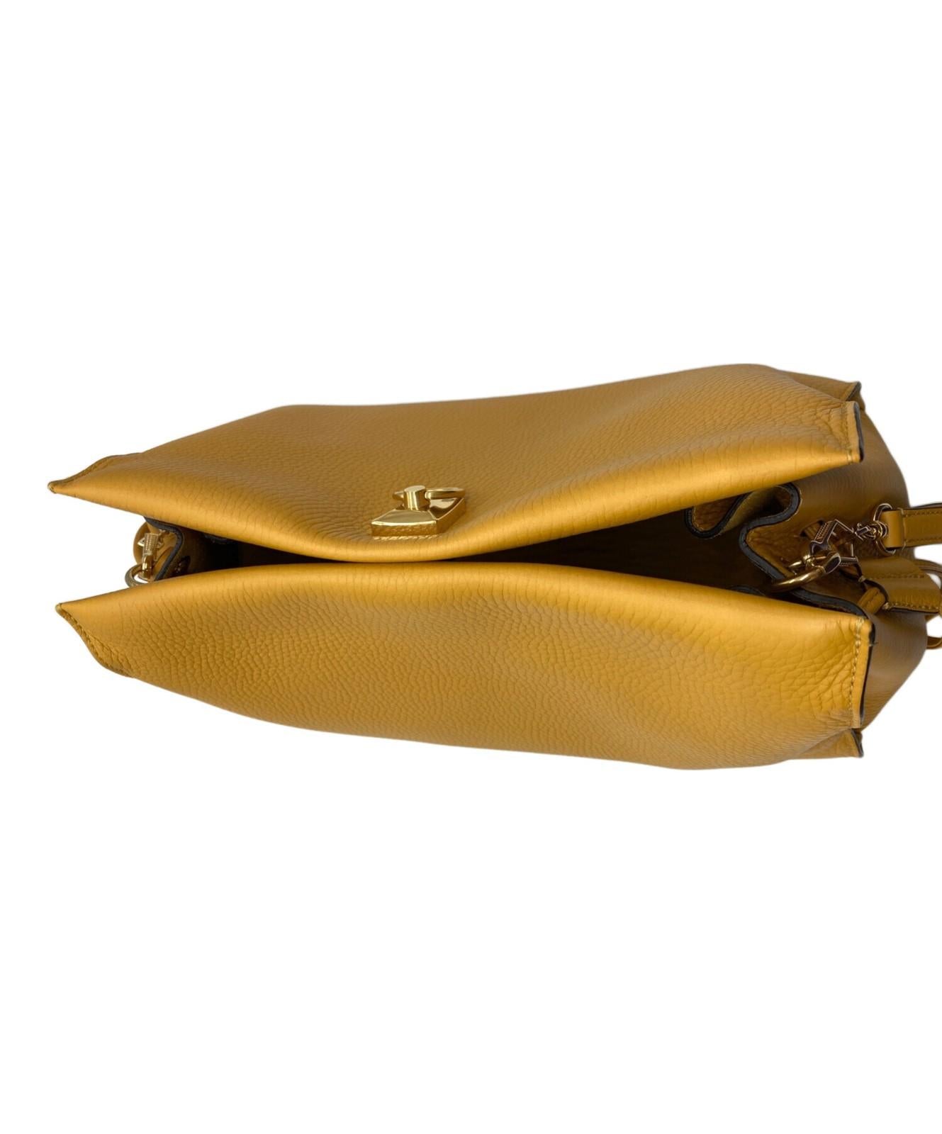 MULBERRY Shoulder Bag Purse Yellow Authentic