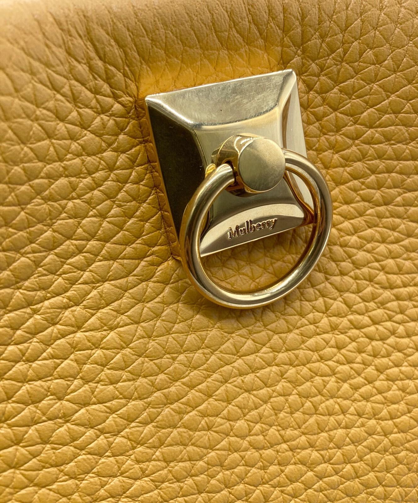 MULBERRY Shoulder Bag Purse Yellow Authentic