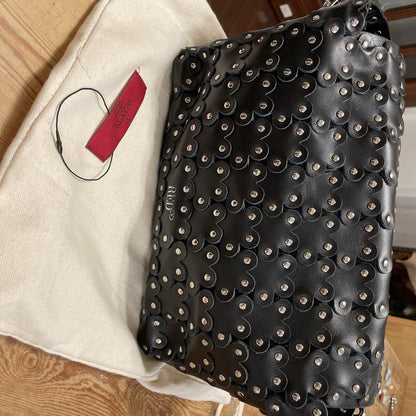 RED VALENTINO Shoulder Bag Purse Black Authentic