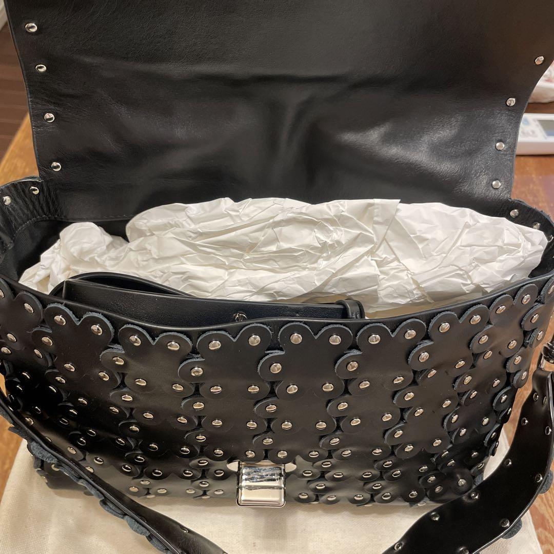 RED VALENTINO Shoulder Bag Purse Black Authentic