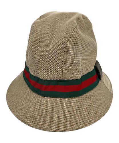 Gucci Bucket Hat Sherry Line Beige Unisex Authentic