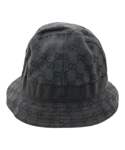 Gucci Bucket Hat GG Black Unisex Authentic