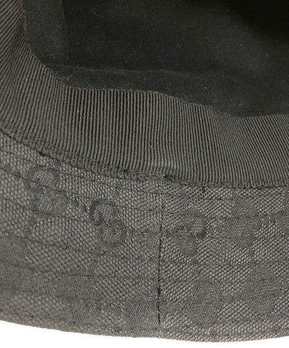 Gucci Bucket Hat GG Black Unisex Authentic