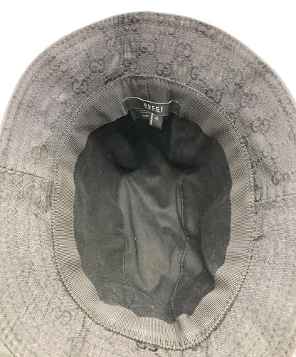Gucci Bucket Hat GG Black Unisex Authentic