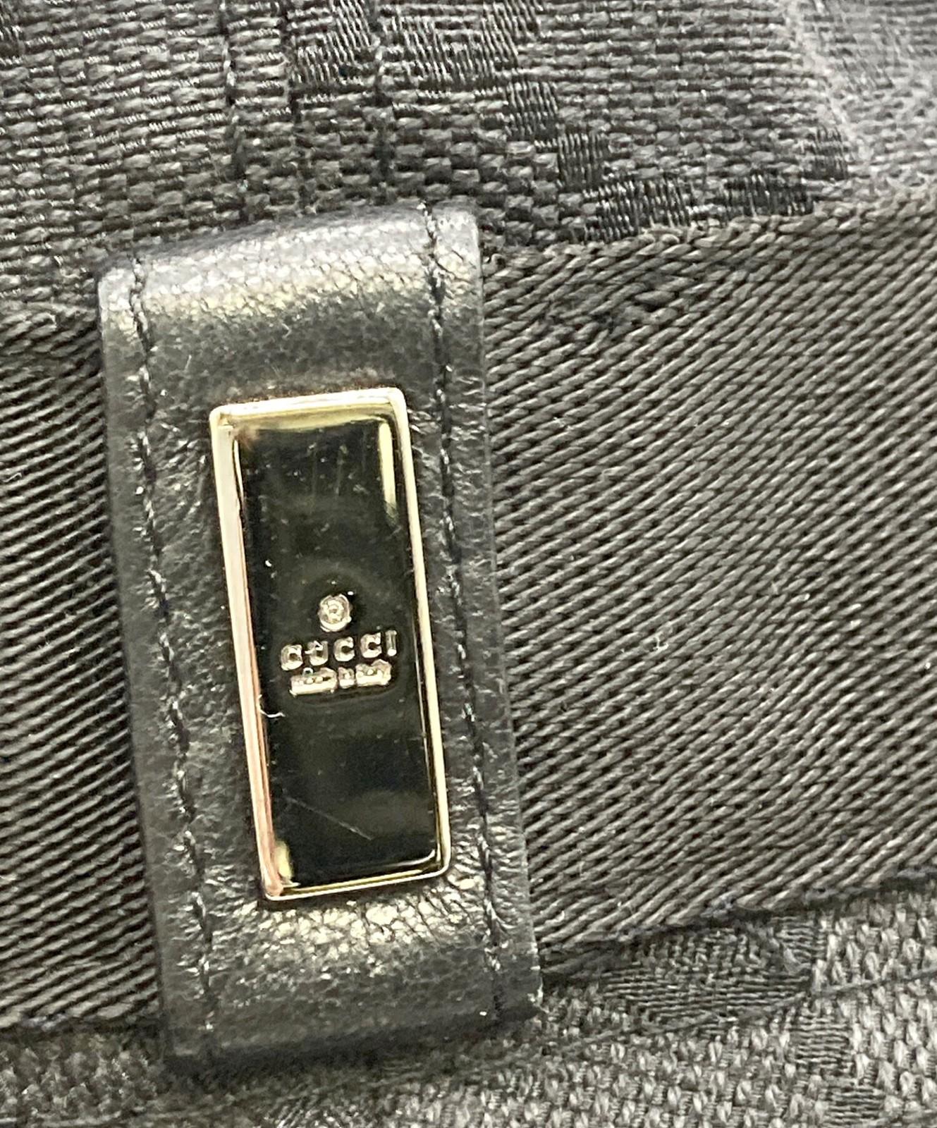 Gucci Bucket Hat GG Black Unisex Authentic