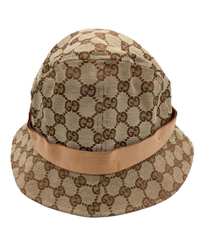 Gucci Bucket Hat GG Canvas Brown Unisex Authentic