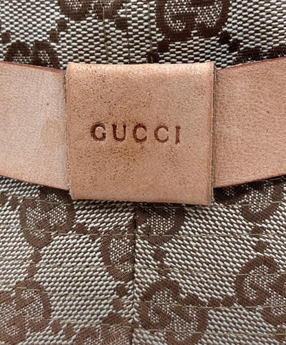 Gucci Bucket Hat GG Canvas Brown Unisex Authentic