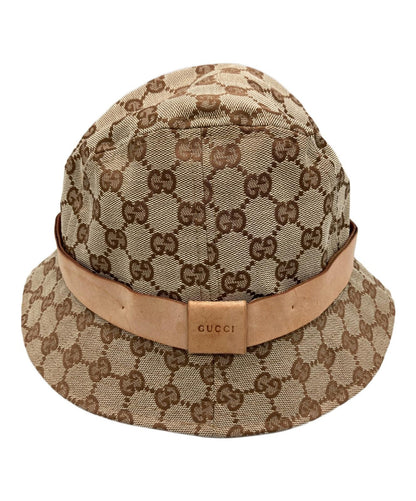 Gucci Bucket Hat GG Canvas Brown Unisex Authentic