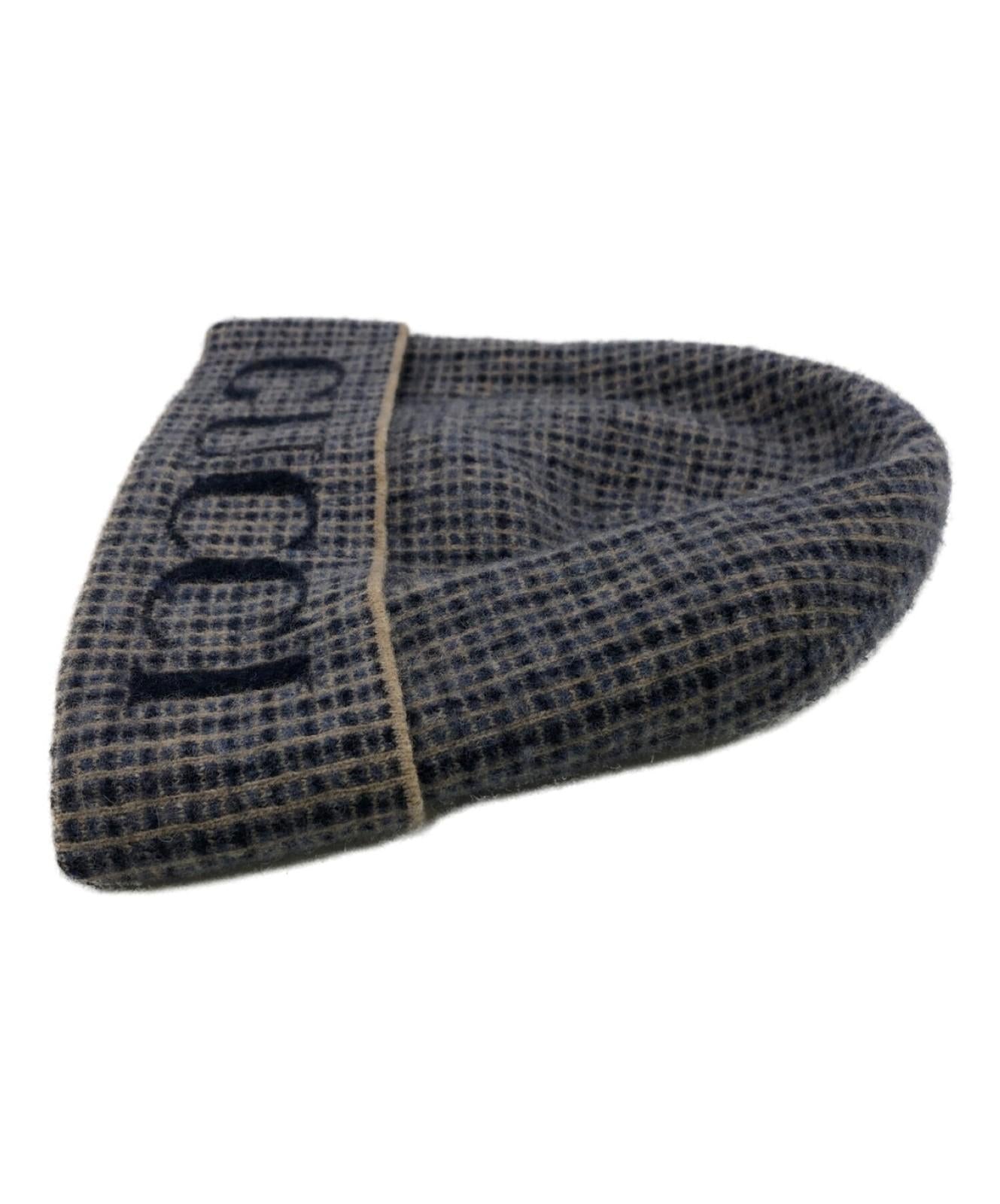 Gucci Knit Cap Logo Wool Men's Authentic