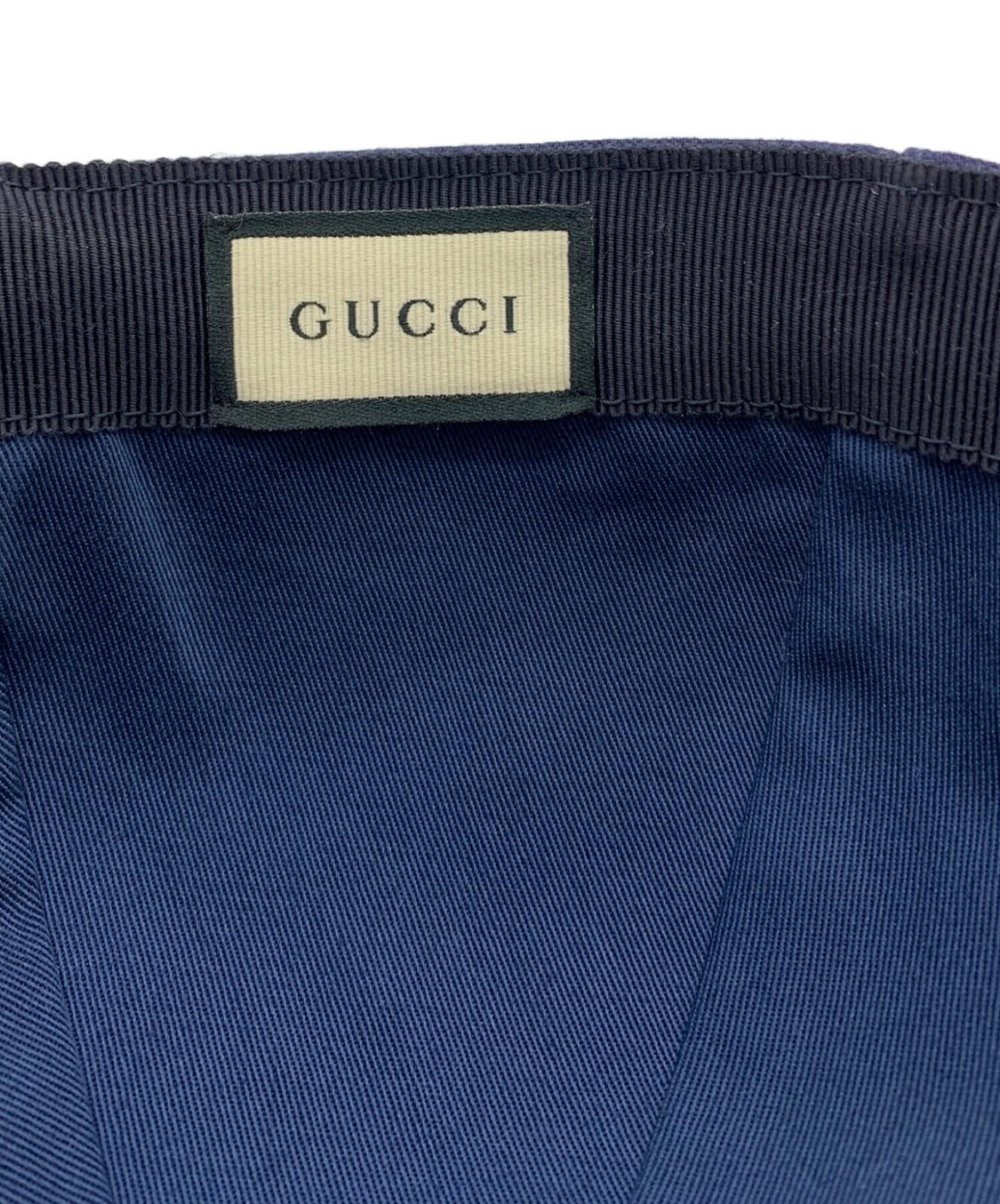 Gucci Hat Cap Baseball Cap GG Interlocking Navy Red Men's Authentic