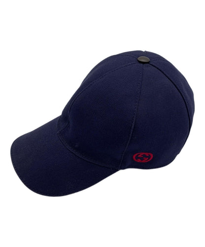 Gucci Hat Cap Baseball Cap GG Interlocking Navy Red Men's Authentic