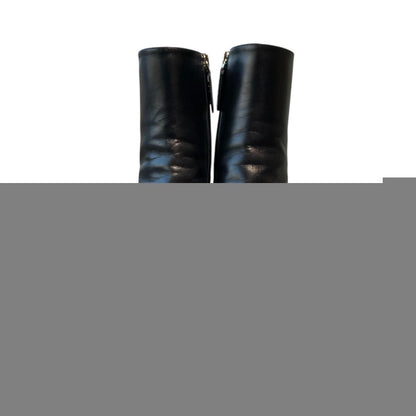 GUCCI Zip-up Boots Shoes EU 38.5 US 8.5 Black Authentic
