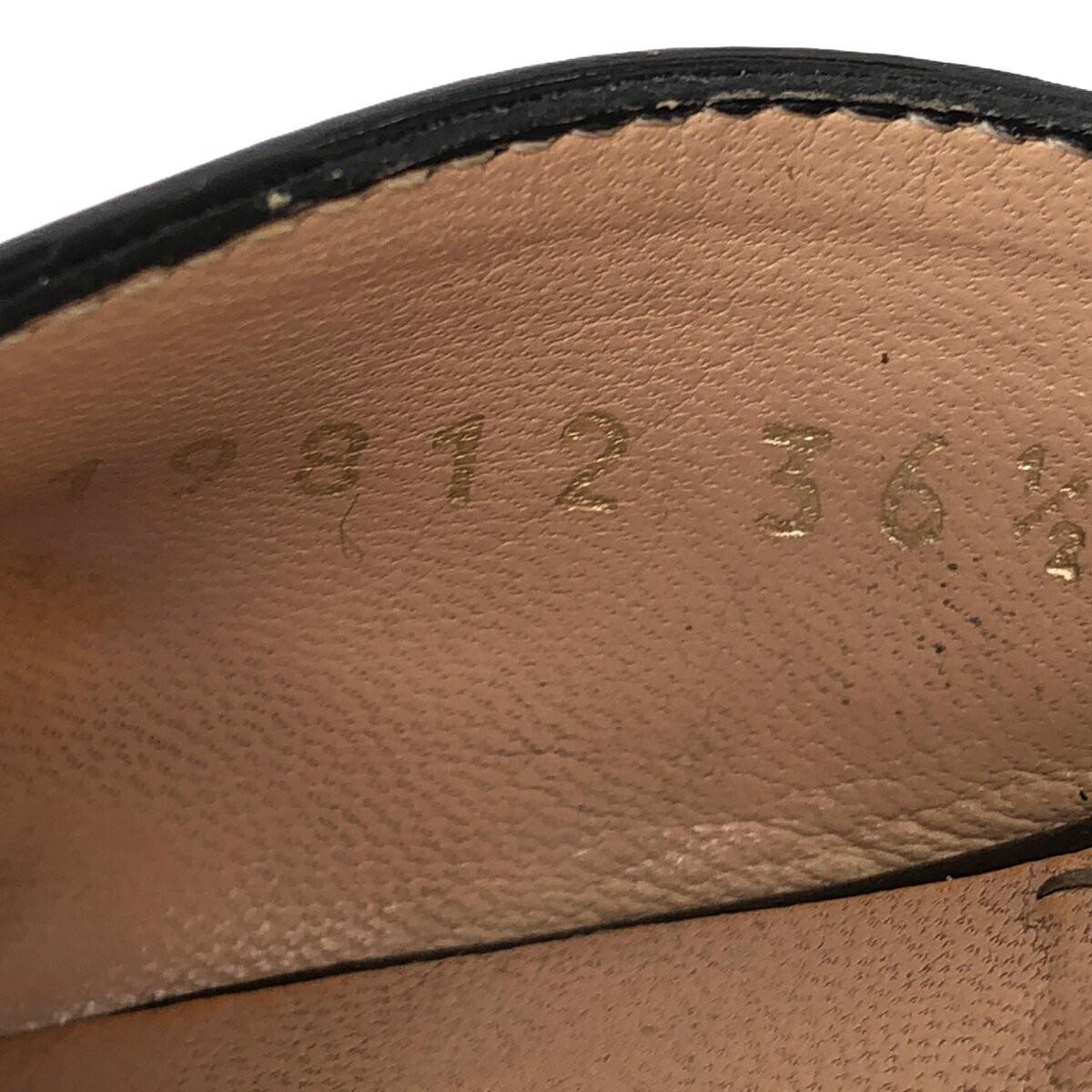 GUCCI Wood Sole Patent Heel Pumps EU 36.5 US 6.5 Authentic