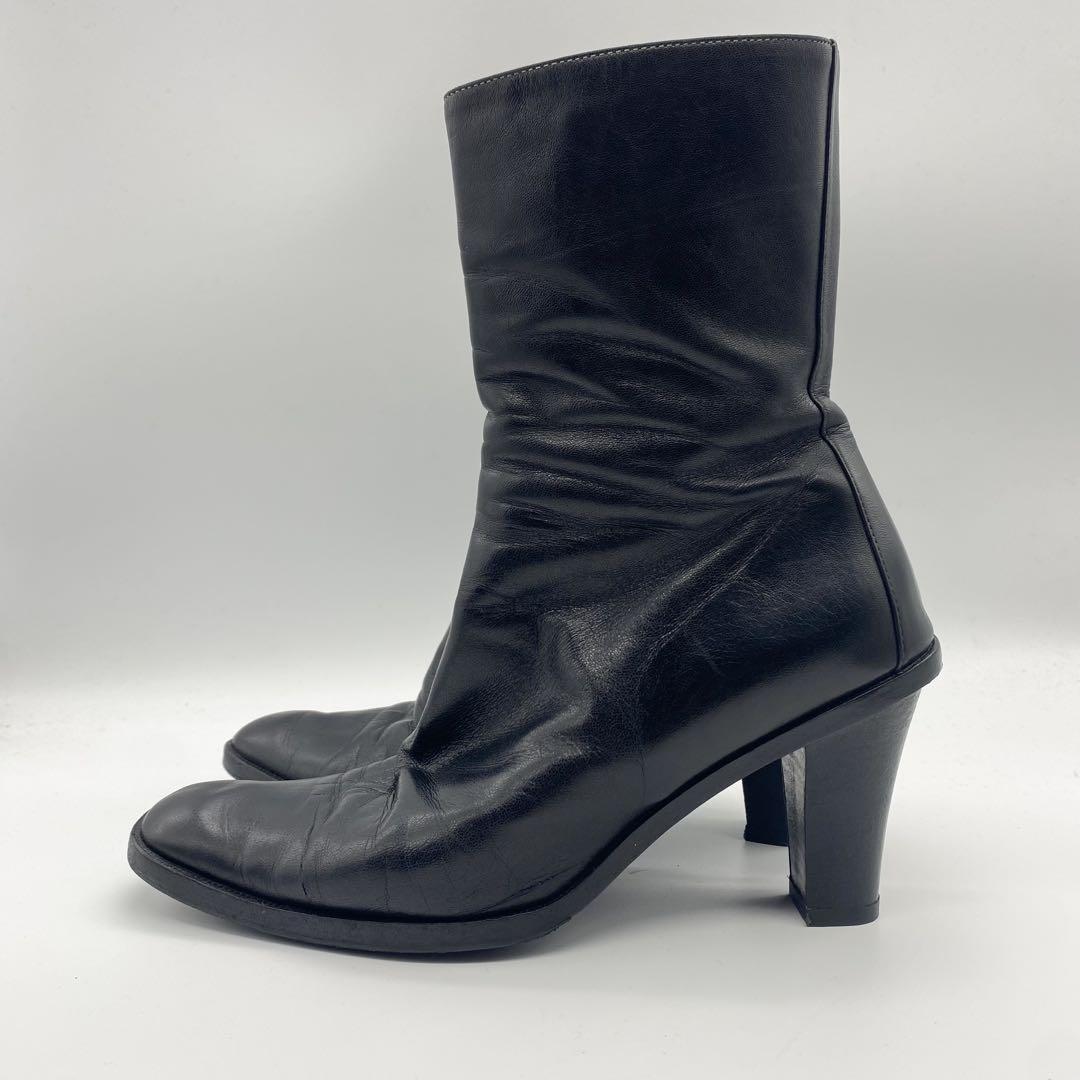 GUCCI Short Boots Shoes EU 37 US 7 Leather Authentic