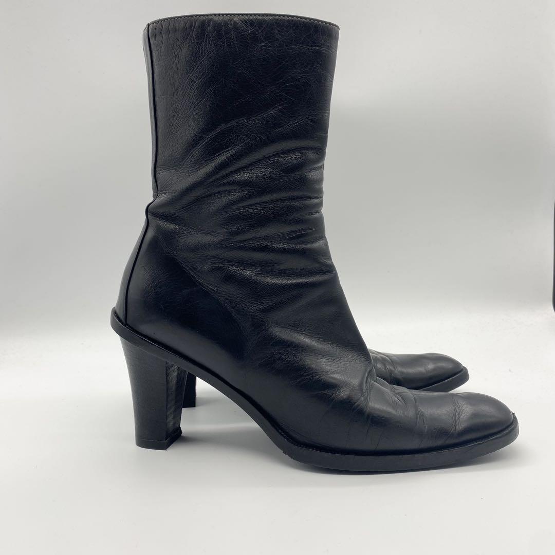 GUCCI Short Boots Shoes EU 37 US 7 Leather Authentic