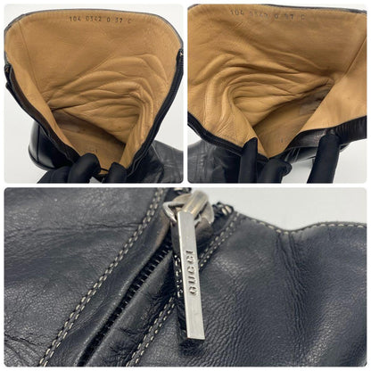 GUCCI Short Boots Shoes EU 37 US 7 Leather Authentic
