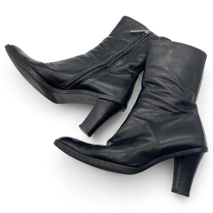 GUCCI Short Boots Shoes EU 37 US 7 Leather Authentic