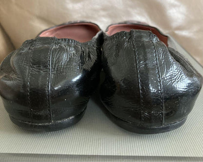 GUCCI Shoes Pumps Flat EU 37 US 7 Black Authentic