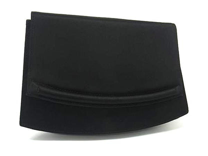 Saint Laurent Clutch Bag Second Bag Satin Black Authentic