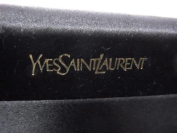 Saint Laurent Clutch Bag Second Bag Satin Black Authentic