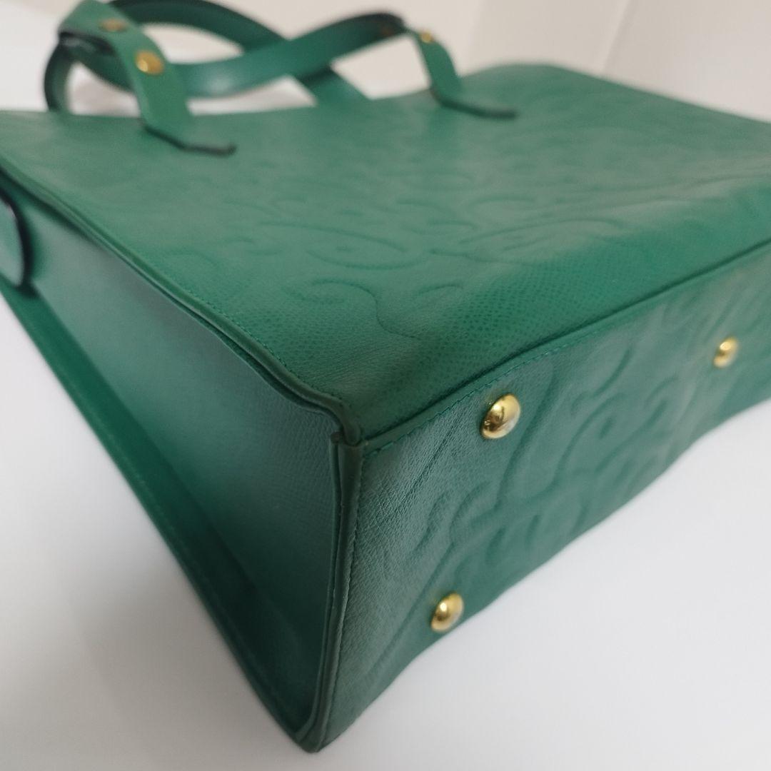 Saint Laurent Hand Bag Tote Purse YSL Cassandra Green Authentic