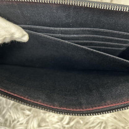 Saint Laurent Clutch Bag Second Bag YSL Cassandra Leather Black Authentic