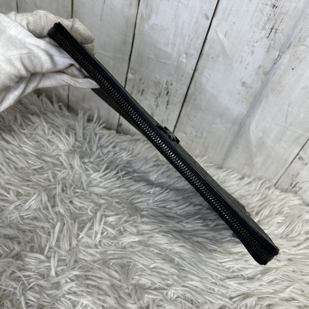 Saint Laurent Clutch Bag Second Bag YSL Cassandra Leather Black Authentic