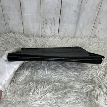 Saint Laurent Clutch Bag Second Bag YSL Cassandra Leather Black Authentic