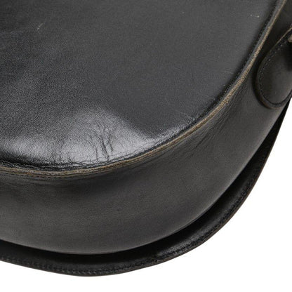 Saint Laurent Shoulder Bag Purse YSL Cassandra Leather Black Authentic