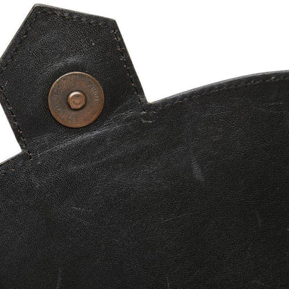 Saint Laurent Shoulder Bag Purse YSL Cassandra Leather Black Authentic