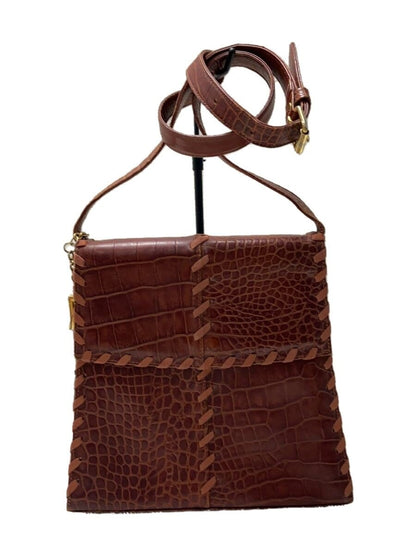 Saint Laurent Shoulder Bag Purse Leather Brown Authentic