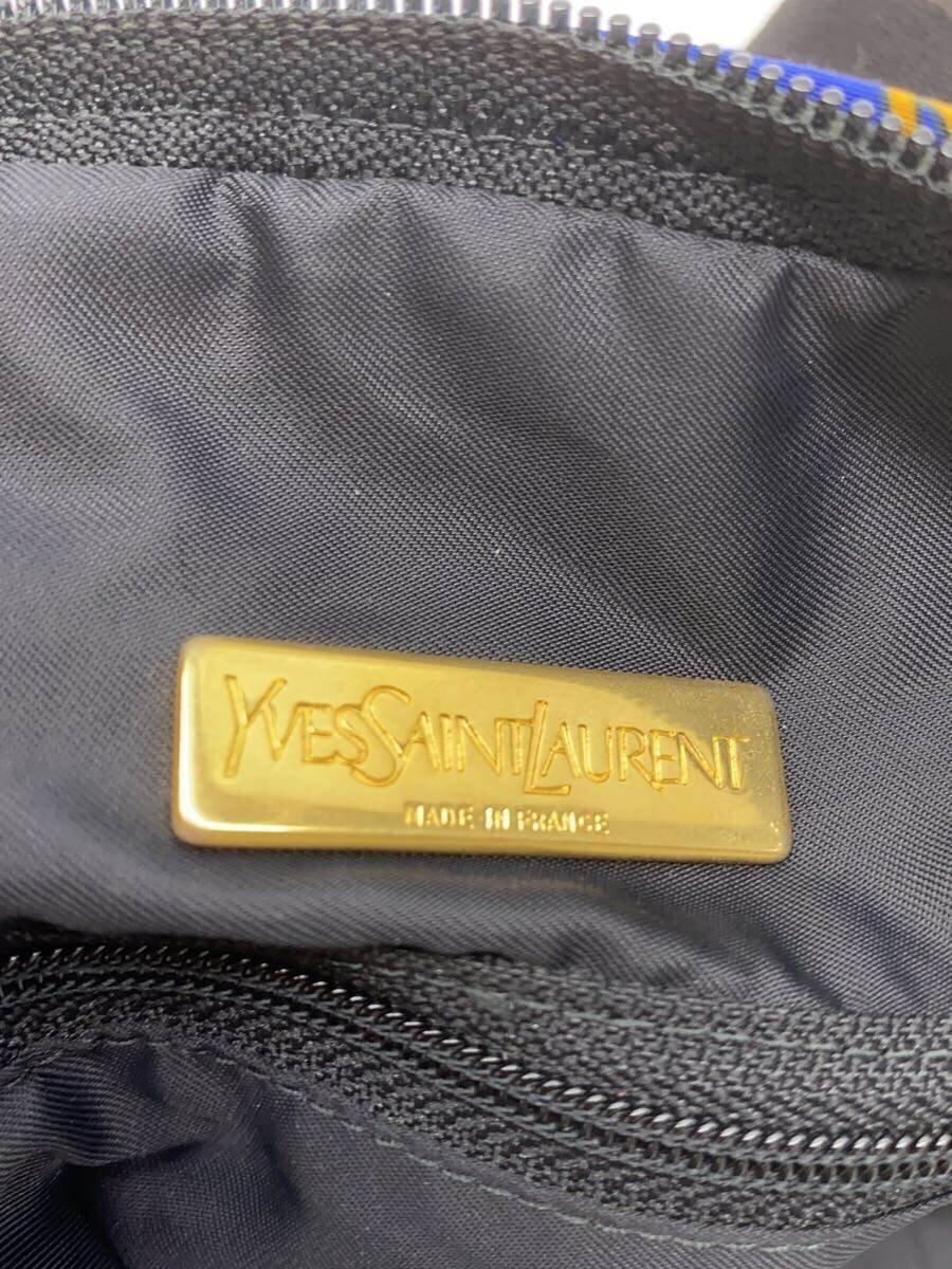 Saint Laurent Boston Bag Hand Bag Tote Purse Multicolor Authentic