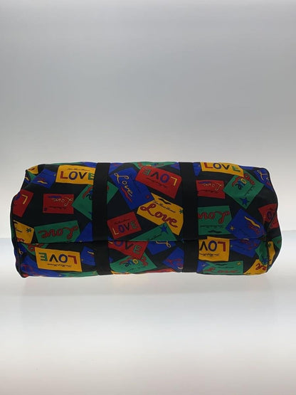 Saint Laurent Boston Bag Hand Bag Tote Purse Multicolor Authentic